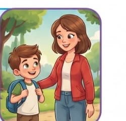 Leo and his mother Sarah